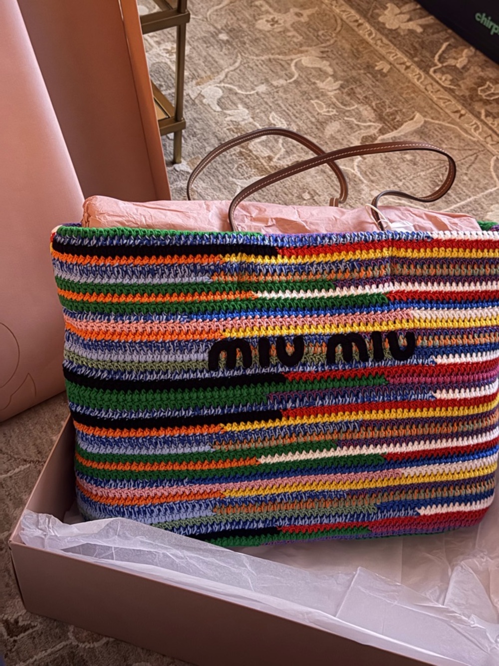 Miu Miu Rainbow Crochet